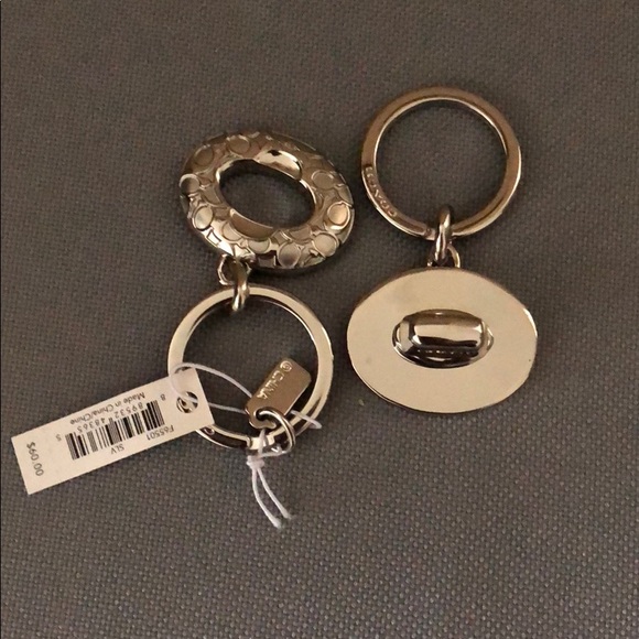 Coach keychain- silver- brand new. - Picture 2 of 7